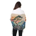 thumbnail image 4 of FORMRS Womens Scarf Winter Soft Long Big Warm Shawls Wrap Tassel Scarves, Pine Tree at Dawn, 4 of 9