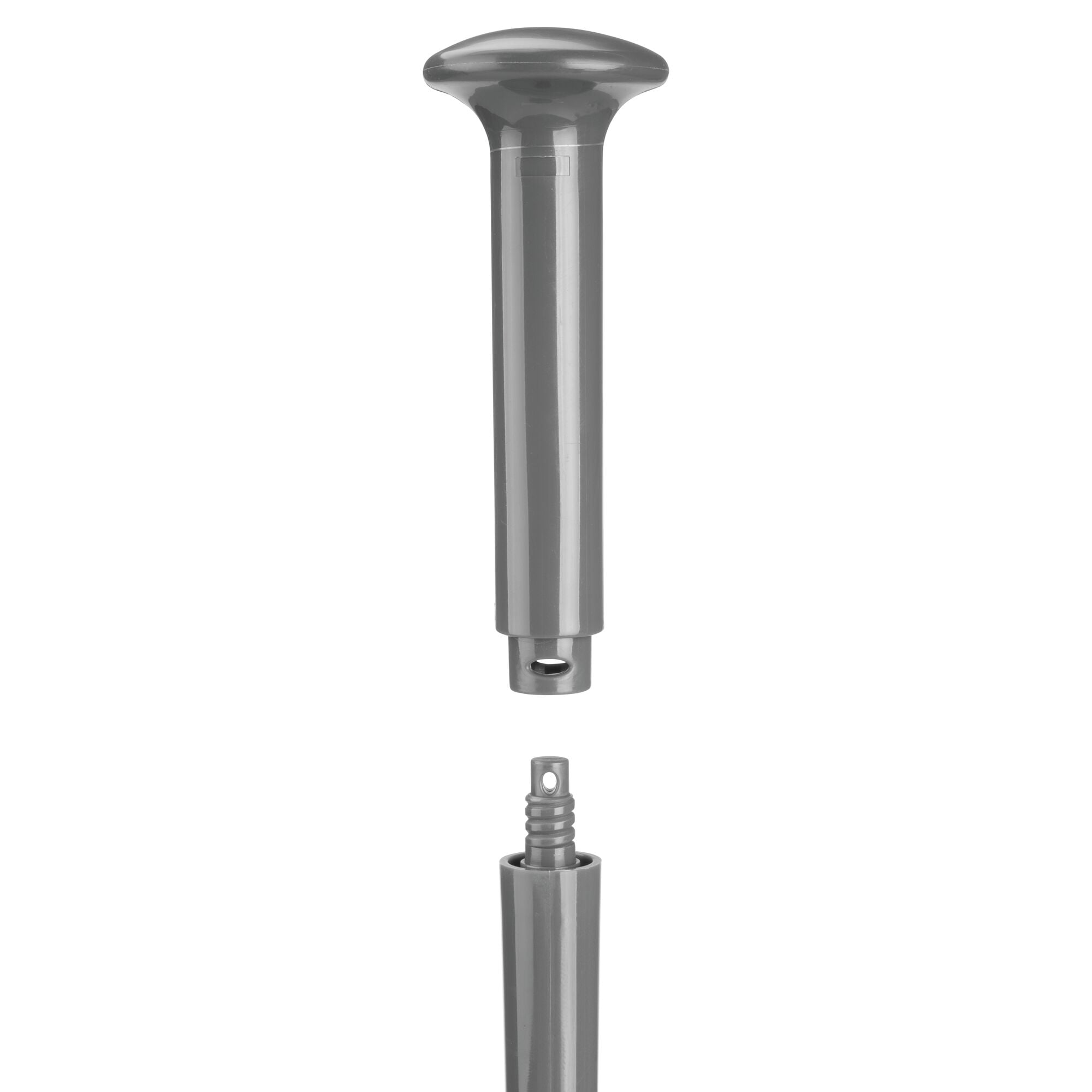 mDesign Hidden Plunger and Brush Set for Toilet Bowl - Charcoal Gray