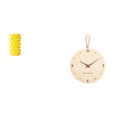thumbnail image 1 of Jarrón de flores de , adorno de mesa, jarrón geométrico, decoración de oficina, reloj de pared de madera, silencioso, adecuado para sala de e, 1 of 8