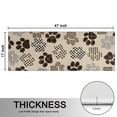thumbnail image 5 of Kitchen Rugs Sets Of 2,Paw Print Anti Fatigue Kitchen Mat Rugs Non Slip Washable,Decorative Kitchen Floor Mats for Kitchen,Sink,Laundry,17"X47", 5 of 5