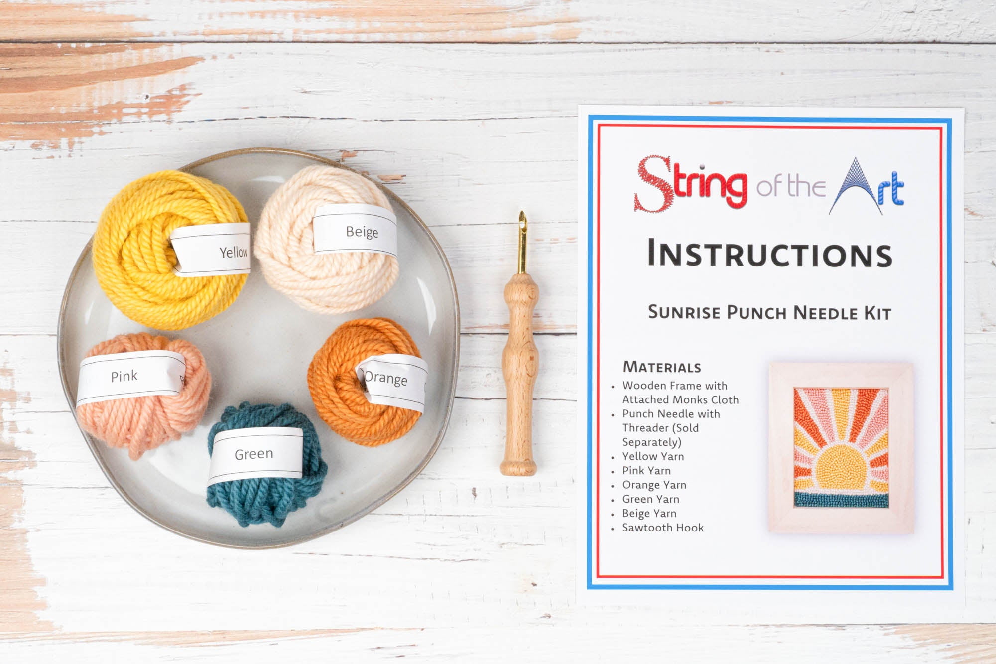 Sunrise Punch Needle Kit