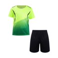 thumbnail image 4 of Gubotare Kids Active Short Set Little Boys Short Sleeve Dropsets T-Shirt and Shorts 2 Piece Set,11-12 Years Green, 4 of 9