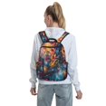 thumbnail image 7 of Fuzoiu Vibrant Rooster Painting Print Lightweight Daypack,Weekender Bag for Men and Women, Travel Backpack with Padded Straps for School, Travel & Work, 7 of 7