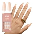 thumbnail image 2 of KISS Bare but Better Press-On Nails, Glossy Beige, Long Length, Coffin Shape, 31 Ct., 2 of 12