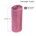 thumbnail image 2 of Uxcell PP Burlap Mesh 10" x 10 Yards Decorative Wrapping Ribbon, Pink 1 Roll, 2 of 5