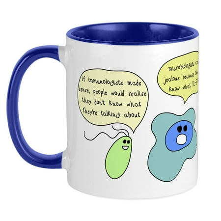 

CafePress - Microbiology Vs Immunology Mug - Ceramic Coffee Tea Novelty Mug Cup 11 oz