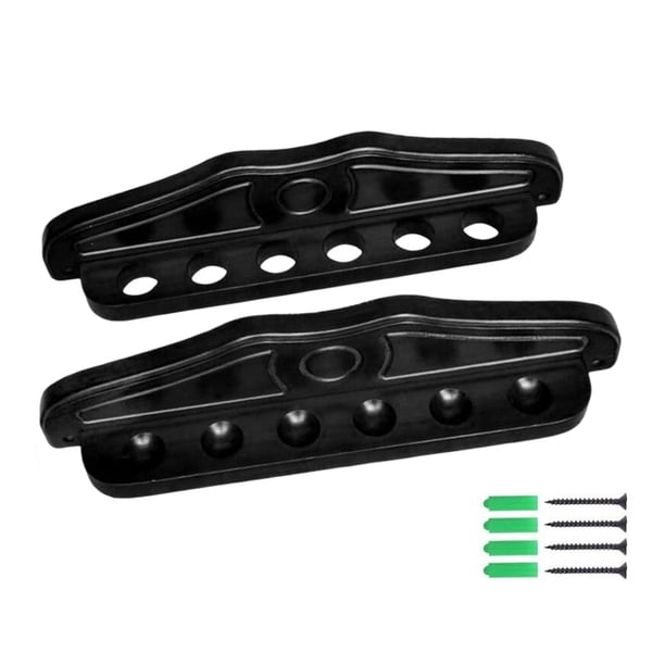 Estante para tacos de billar, soporte para tacos de billar de madera, estante para varillas de billar, mesa de billar, almacenamiento montado en Negro Soledad Soporte para taco de billar