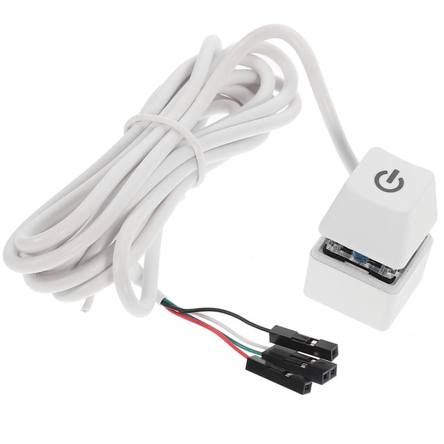 HEANUJJ Botón De Energía Para Computadora De Escritorio Fabricado En Cobre ABS Y Caucho Resistente
