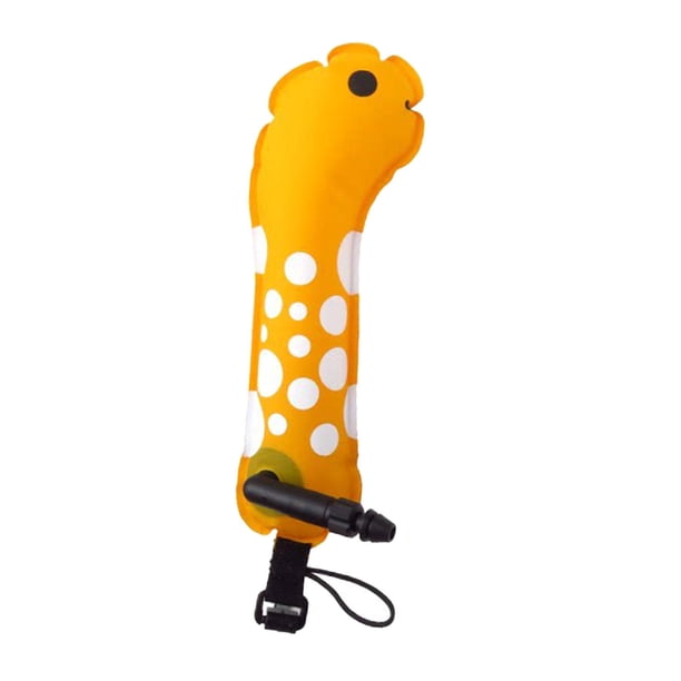 Boya marcadora de superficie de buceo Smb Equipo de buceo compacto, snorkel, subacuático Amarillo oscuro