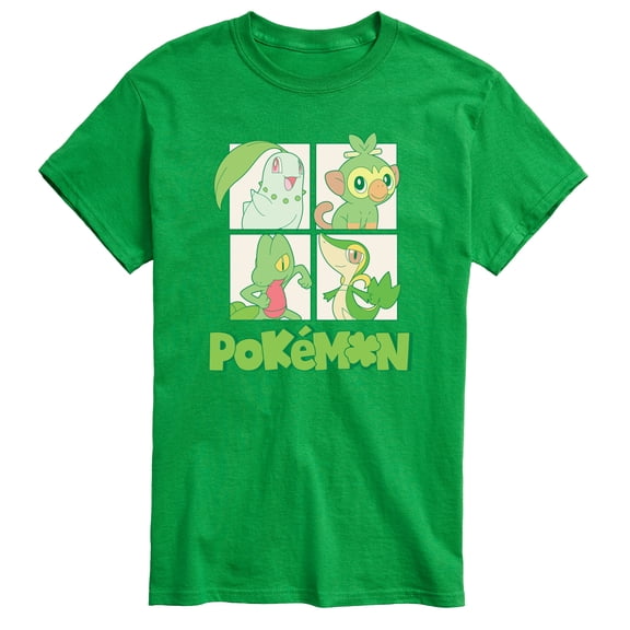 Pokémon - Green Pokemon - Men's Short Sleeve Graphic T-Shirt