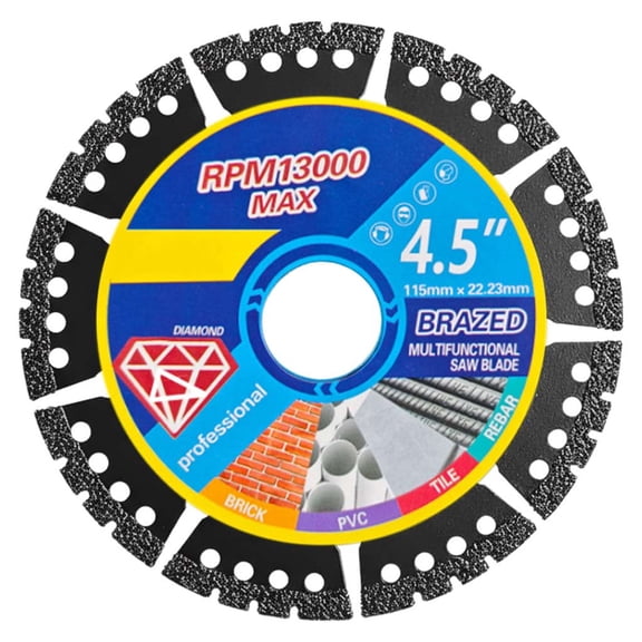 Diamond Circular Saw Blades 1.4mm Lightweight Steel Core Cutting Wheels for Angle Grinders Multi-Purpose Indestructible Disc for Concrete Ceramic Tiles Steel PVC Wood