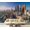 Color2, variant on Peel and Stick Wallpaper Downtown Los Angeles California skyline cityscape skyscrapers palm Modern Art Wall Mural Decor Self Adhesive and Removable 100in x 144in