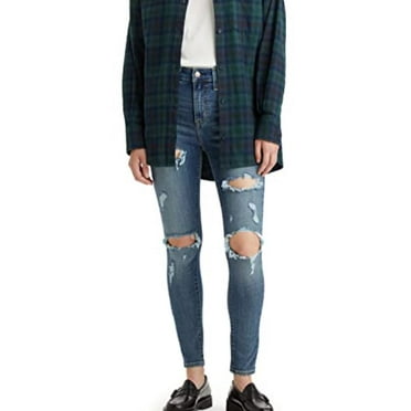 Levi's TORE IT UP Women's 721 High-Rise Stretch Skinny Jean, US 12 Short/W31 L30