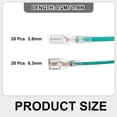 thumbnail image 2 of Kit de Conectores Rápidos de Espiga Hembra de 40 Piezas con Manga Aislante 4.8mm & 6.3mm, Asortimento de Conectores Rápidos con Cables de 20cm, Cubierta Retardante de Llama, Verde, 2 of 5
