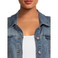 thumbnail image 4 of Dollhouse Womens Junior Plus Denim Jacket, 4 of 5