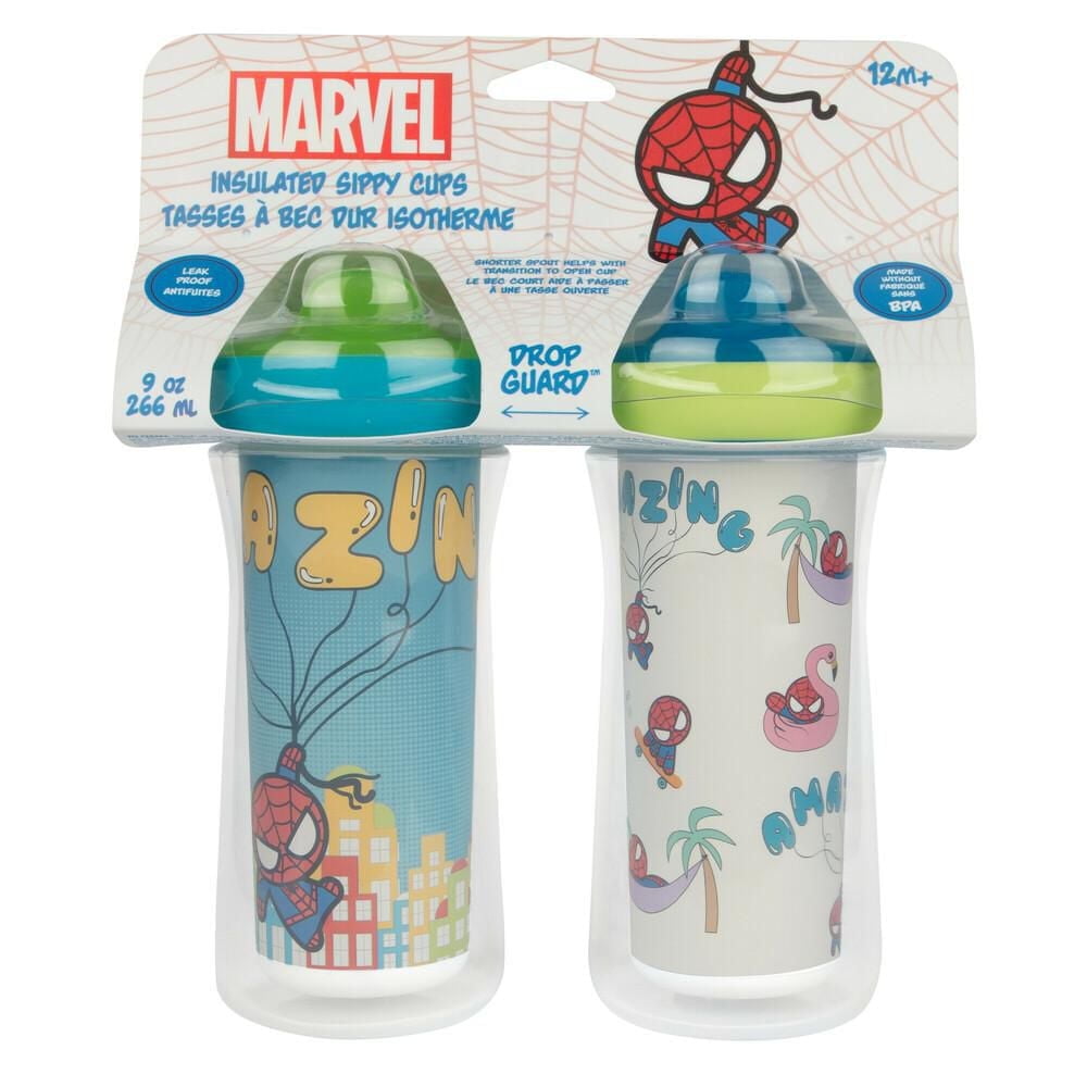 Marvel Super Hero 2x9oz Insulated Sippy Cups