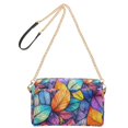 thumbnail image 2 of FORMRS Women Crossbody Purse with Chain Strap Vegan Leather Shoulder Handbag, Colorful Leaves, 2 of 7