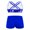 Royal Blue, variant on renvena Kids Girls Criss Criss 2 Piece Tankini Swimsuits Boyshorts Bathing Suits Sport Athletic Dance Outfit