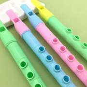 PAMINGONO 12Pcs Plastic Recorder Music Flute Assorted Colors