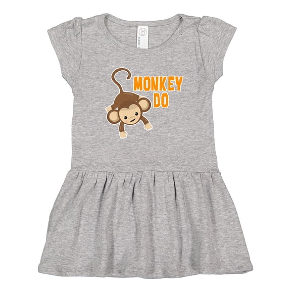 Inktastic Monkey Do with Monkey Girls Toddler Dress