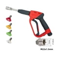 thumbnail image 2 of High Pressure Washer Gun Replacement – M22x1.5mm Quick Connect Spray Gun with 4 Color Coded Nozzles, High Pressure Wand for Car Wash & Yard Work ( A ), 2 of 3
