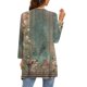 thumbnail image 3 of Puntoco Blusa tipo cárdigan con estampado de bolsillos cómodos informales de manga 3/4 para mujer Puntoco Puntoco-1, 3 of 5