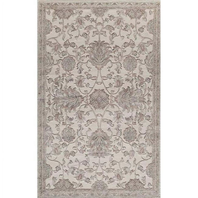 Rugs America 26018 Riviera Cream Rectangle Oriental Rug, 2 ft. 7 in. x 4 ft. 11 in.