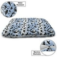 thumbnail image 3 of Birds Pet Bed, Silhouettes of Hummingbirds Flying Crows on Tree Branches Swallow, Chew Resistant Pad for Dogs and Cats Cushion with Removable Cover, 24" x 39", Pale Azure Blue and Black, by Ambesonne, 3 of 4