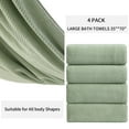 thumbnail image 4 of Green Essen 4 Pack Bath Towels Extra Large 35"x 70"Highly Absorbent Quick Dry Large Bath Towels Oversized Microfiber Bath Sheets Soft Bulk Towels for Bathroom Kitchen Spa Hotel Gym Pet(Green), 4 of 8
