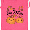 thumbnail image 4 of Inktastic Big Cousin Pumpkins with Fall Leaves Boys or Girls Baby Bodysuit, 4 of 5