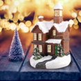 thumbnail image 3 of Escena navideña LED Toystoory casa de nieve conjunto de pueblo decoración de escritorio, 3 of 6