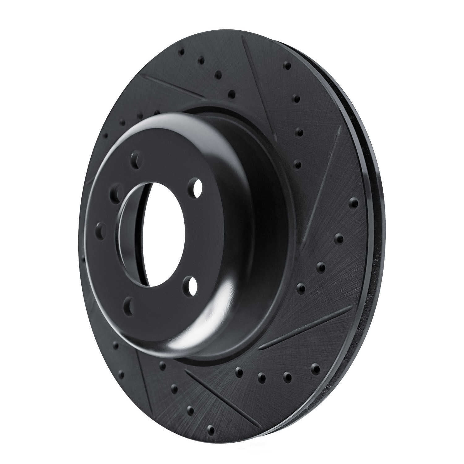 Dynamic Friction Company 633-31096R DFC Brake Rotor - Drilled And Slotted - Black