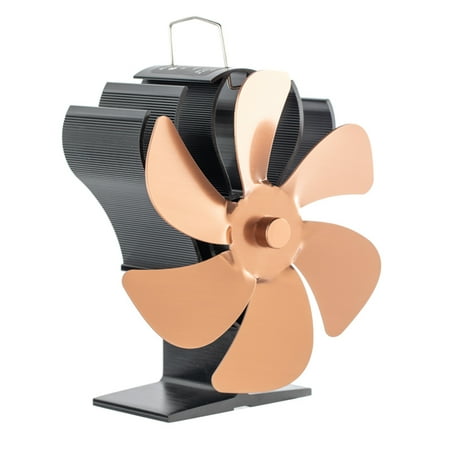

6 Blades Home Fireplace Stove Fan Heat Powered Fan Efficient Heat Distribution Disperses Warm Air Through House Perfect