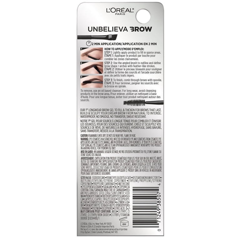 L'Oreal Paris Unbelieva-Brow Longwear Waterproof Gel photo 2