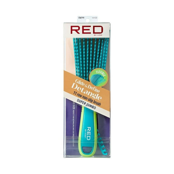 KISS - RED EZ GLIDE DETANGLING BRUSH JUMBO