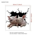 thumbnail image 3 of TIELUTT 3D Feeling Pig Stickers for Home Use Adornment for Sticker Pack Adults Inappropriate Easter Photo Props for Kids Eye Stickers for Kids Kindergarten Scrapbook Stickers Large Stickers for Toddl, 3 of 5
