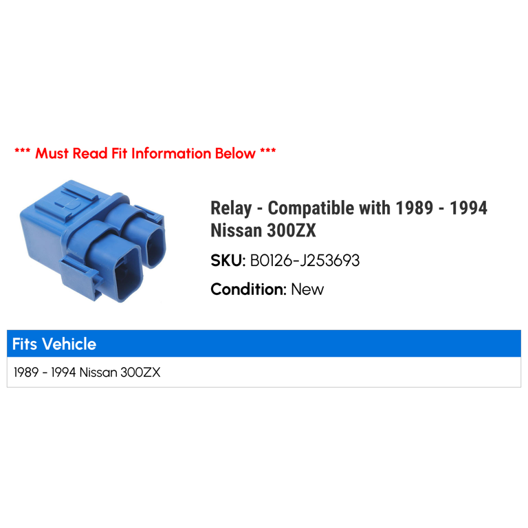 Relay - Compatible with 1989 - 1994 Nissan 300ZX 1990 1991