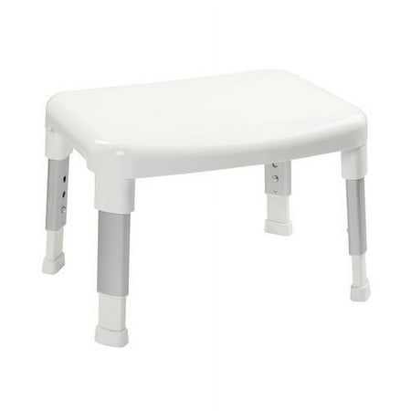 Small Adjustable Shower Seat in White