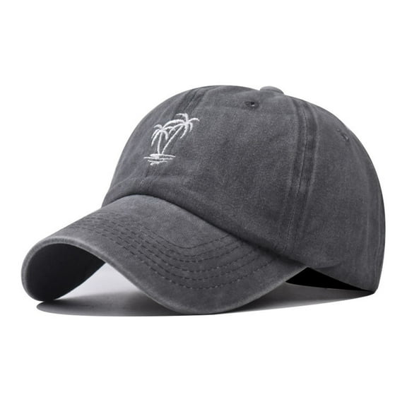 HuangHuanChen Baseball Caps for Men Women Summer Fashion Beach Adjustable Washable Cotton Baseball Cap Sun Hat Outdoors Hat Classic Baseball Cap Sun Hats for Women Grey
