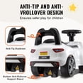 thumbnail image 6 of Toddler Ride On Push Car Ages 1 3 Sit to Stand Toy with Music Steering Wheel and Under Seat Storage White, 6 of 6