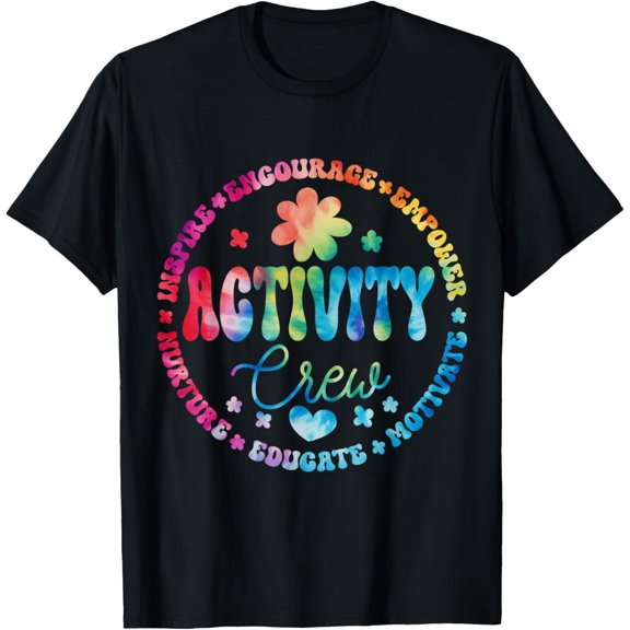 Activity Crew Director Assistant Team Professionals Week T-ShirtMen's and women's gift, black and white T-shirt, size: Extra large S-4XL