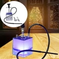 thumbnail image 4 of completo de 1 manguera , de de limpiar con cuenco de silicona, kit de , portátil para cafeterías - AZUL Yinane Cachimba completa, 4 of 6