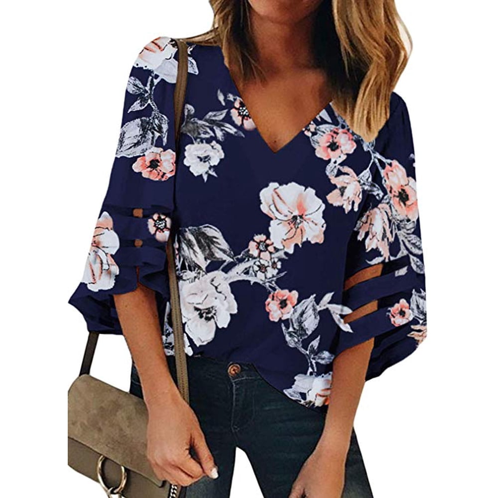 pink bell sleeve shirt