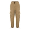 thumbnail image 6 of KyCheLot Girls Cargo Pants Elastic Waist Drawstring Parachute Pants Baggy Casual Pants with Pockets 4-15 Years, 6 of 7