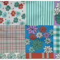 thumbnail image 5 of oneOone Cotton Poplin Twill Aqua Blue Fabric Florals Sewing Material Print Fabric By The Yard 56 Inch Wide, 5 of 6