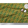thumbnail image 3 of Soimoi Green Rayon Fabric Tiger Animal Skin Fabric Prints By Yard 58 Inch Wide, 3 of 3