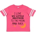 thumbnail image 3 of Inktastic I Love My Little Brother to the Moon and Back Boys or Girls Toddler T-Shirt, 3 of 5