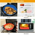 thumbnail image 2 of AOWOO 3 Pack Air Fryer Silicone Liners Pot for 3 to 5 QT, Air Fryer Silicone Basket Bowl, Replacement of Flammable Parchment Paper, Reusable Baking Tray Oven Accessories (Top 7.5in, Bottom 6.8in), 2 of 6