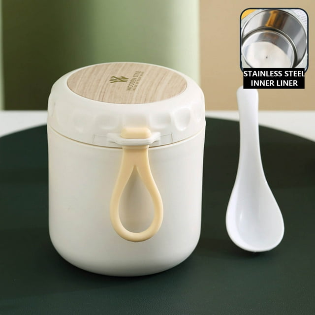 Vaidha Breakfast Cup Congee Cup Soup Cup Congee With Soup Stainless Steel Lunch Box Lunch Box Office Worker Student Portable With Cover