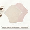 thumbnail image 4 of Reusable Organic Cotton Panty Liners, 7INCH Reusable Sanitary Pads, Absorbent Organic Cotton Panty Liners, Washable Breathable Cloth Pads for Daily Use, 4 of 5